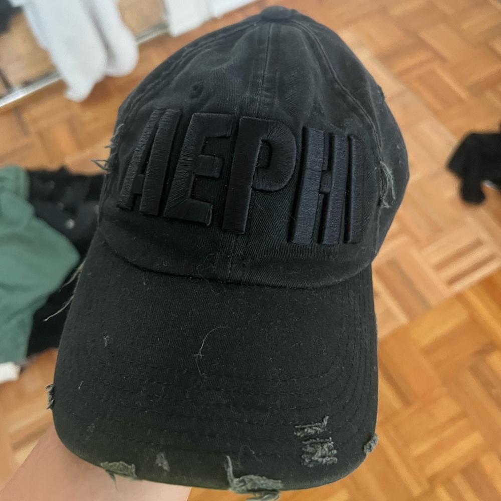 Aephi alpha epsilon phi distressed hat